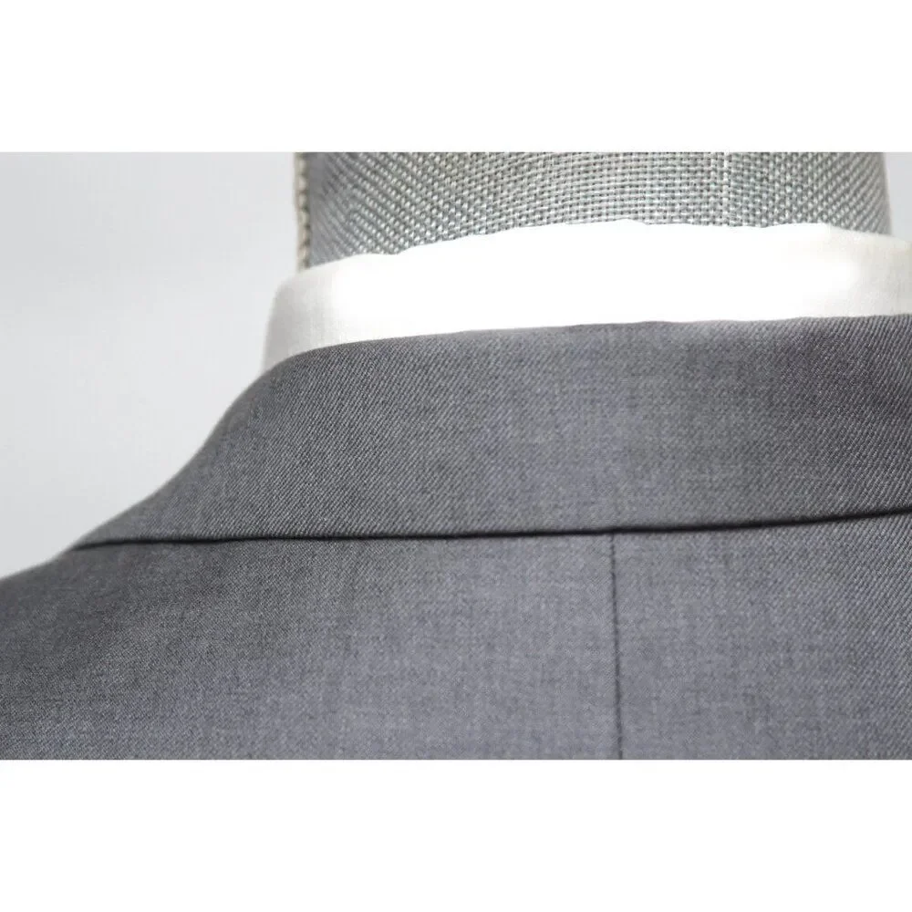 43R Jos A Bank 1905 Navy Mens Sportcoat Blazer Jacket‎ Tailored Fit Grey D040200